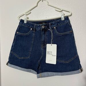 1822 Denim Women's Dark Blue Jean Shorts